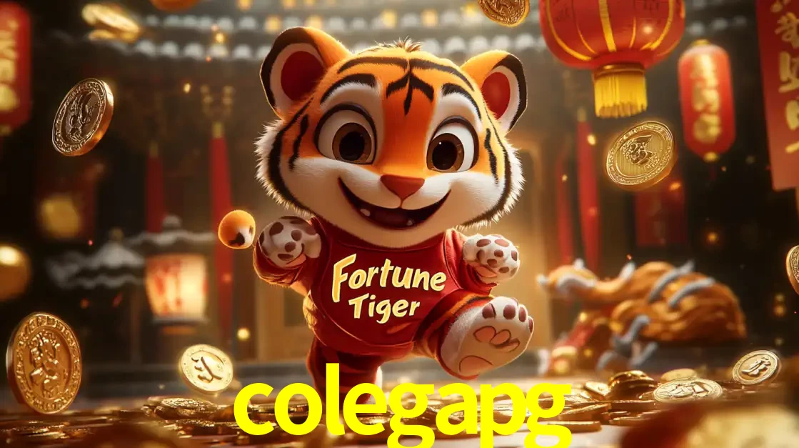 O alegre personagem do Fortune Tiger correndo sobre um caminho de moedas de ouro, simbolizando os grandes prêmios e a diversão do popular jogo de slot do colegapg.