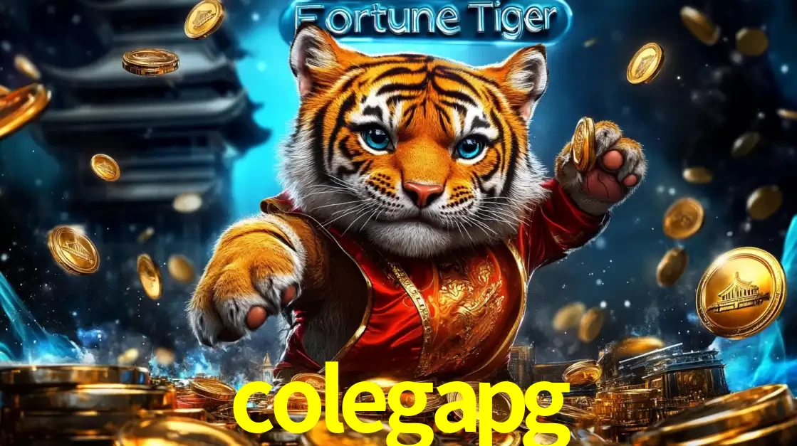 Imagem promocional do jogo de slot Fortune Tiger, com um tigre majestoso em traje tradicional cercado por uma fortuna em moedas de ouro, disponível agora no cassino colegapg.